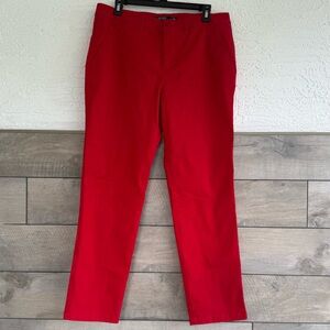 Ralph Lauren‎ Black Label Cotton Stretch Red Straight Leg Chino Pants WMs 10 EUC